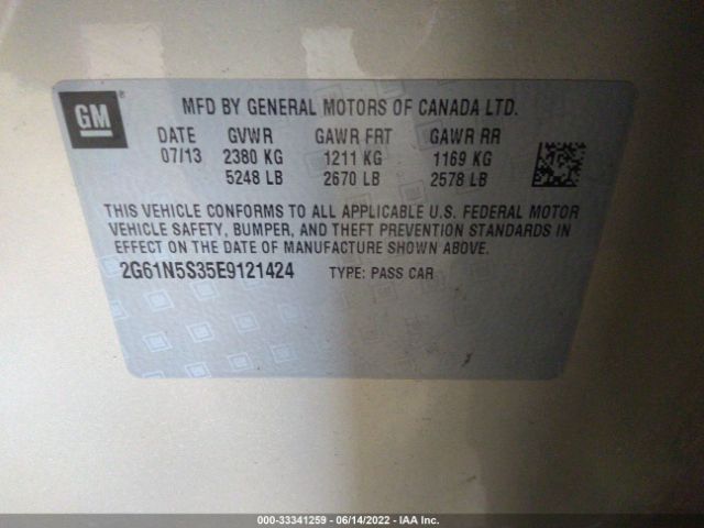 Photo 8 VIN: 2G61N5S35E9121424 - CADILLAC XTS 