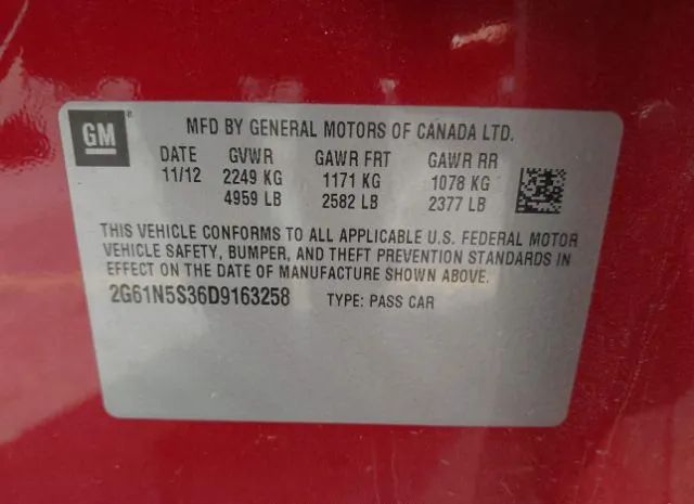 Photo 8 VIN: 2G61N5S36D9163258 - CADILLAC XTS 