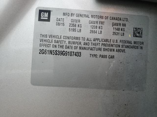 Photo 11 VIN: 2G61N5S39G9107433 - CADILLAC XTS 