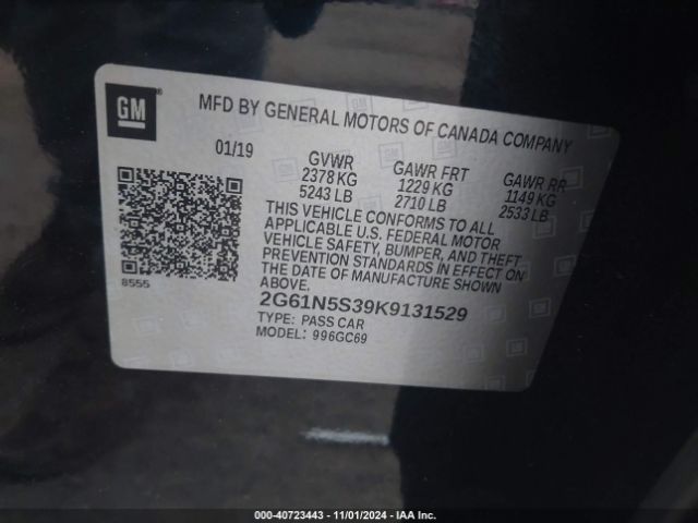 Photo 8 VIN: 2G61N5S39K9131529 - CADILLAC XTS 