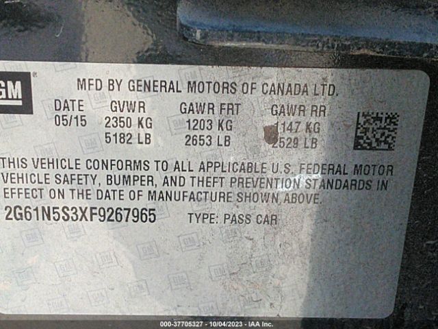 Photo 8 VIN: 2G61N5S3XF9267965 - CADILLAC XTS 