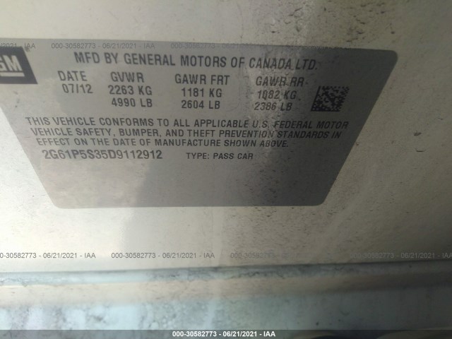 Photo 8 VIN: 2G61P5S35D9112912 - CADILLAC XTS 