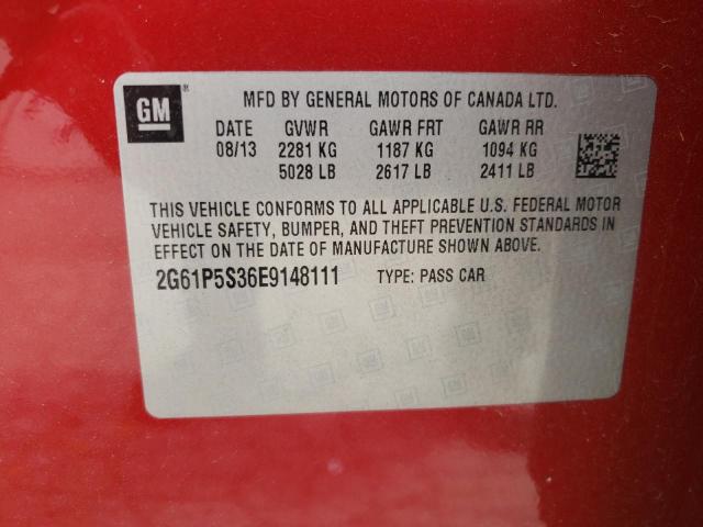 Photo 9 VIN: 2G61P5S36E9148111 - CADILLAC XTS PREMIU 