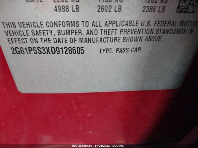 Photo 8 VIN: 2G61P5S3XD9128605 - CADILLAC XTS 