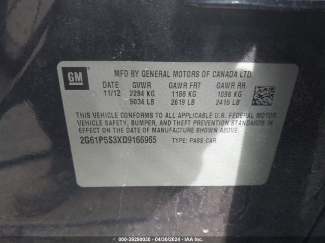 Photo 8 VIN: 2G61P5S3XD9166965 - CADILLAC XTS 