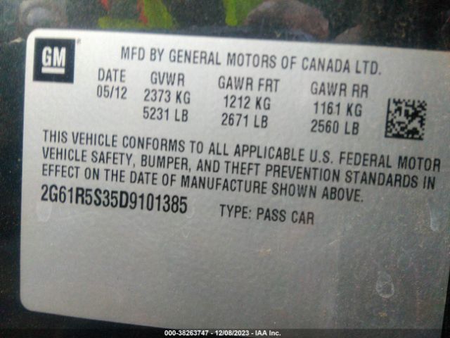 Photo 8 VIN: 2G61R5S35D9101385 - CADILLAC XTS 