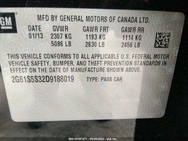 Photo 8 VIN: 2G61S5S32D9188019 - CADILLAC XTS 