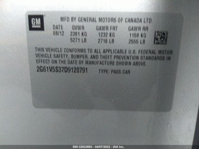 Photo 8 VIN: 2G61V5S37D9120791 - CADILLAC XTS 