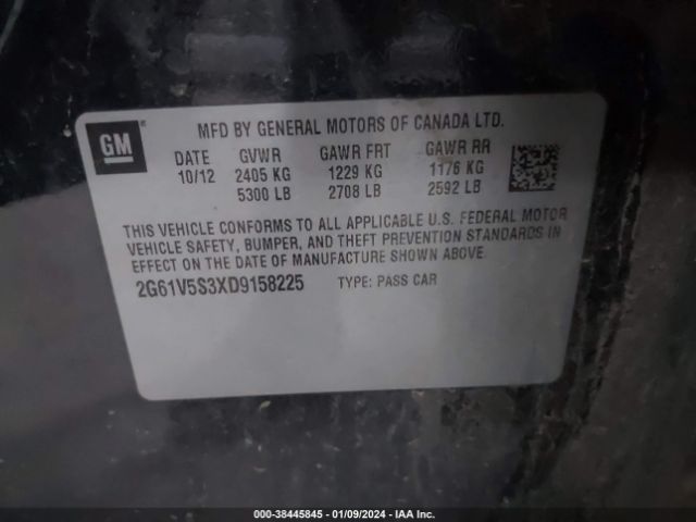 Photo 8 VIN: 2G61V5S3XD9158225 - CADILLAC XTS 