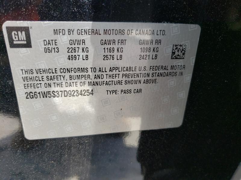 Photo 9 VIN: 2G61W5S37D9234254 - CADILLAC XTS 