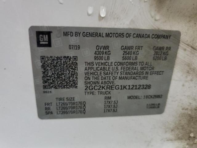 Photo 12 VIN: 2GC2KREG1K1212328 - CHEVROLET ALL MODELS 