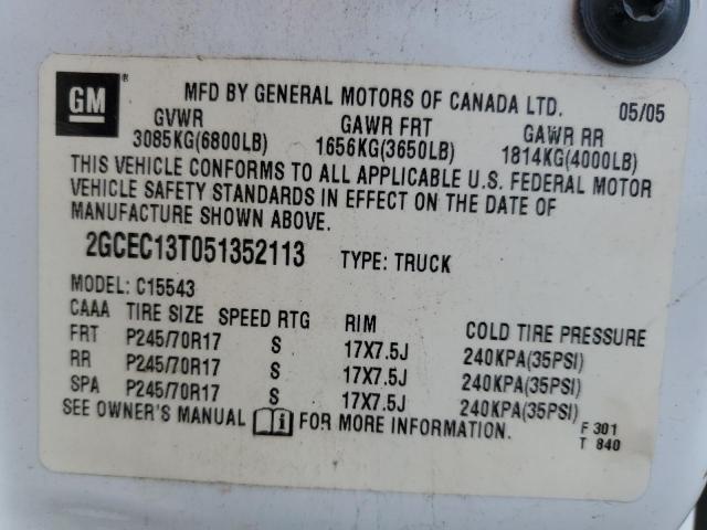 Photo 11 VIN: 2GCEC13T051352113 - CHEVROLET SILVERADO 