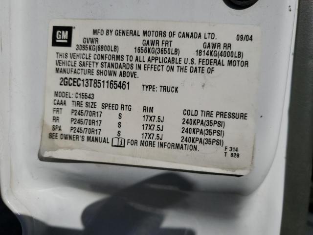 Photo 12 VIN: 2GCEC13T851165461 - CHEVROLET ALL MODELS 