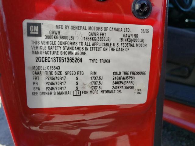 Photo 11 VIN: 2GCEC13T951365264 - CHEVROLET ALL MODELS 