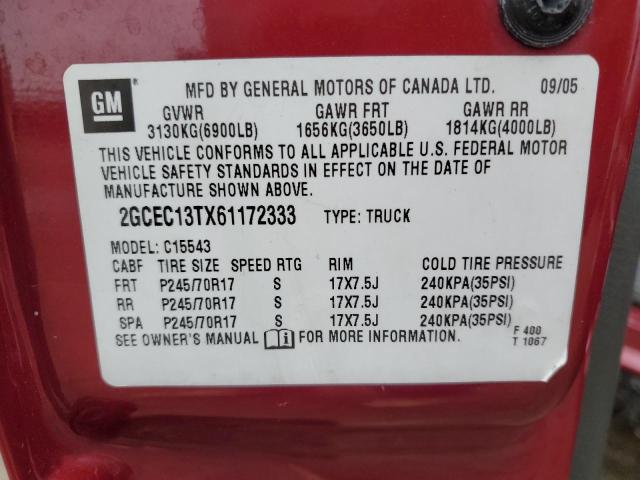 Photo 11 VIN: 2GCEC13TX61172333 - CHEVROLET SILVERADO 