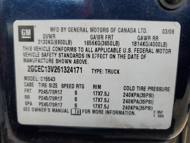 Photo 11 VIN: 2GCEC13V261324171 - CHEVROLET SILVERADO 