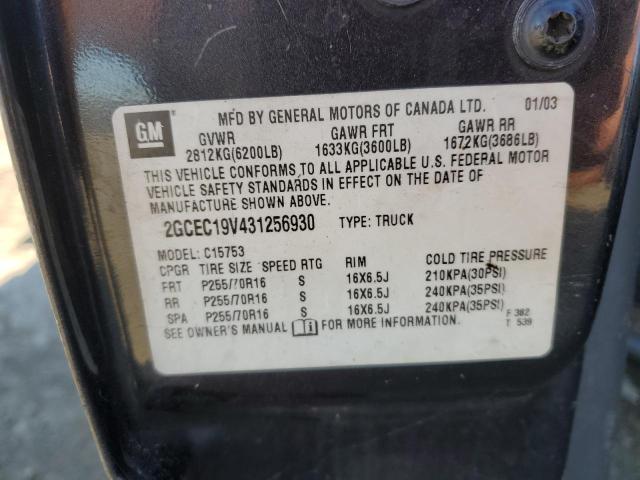 Photo 11 VIN: 2GCEC19V431256930 - CHEVROLET SILVERADO 