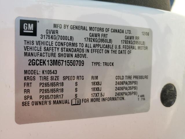 Photo 11 VIN: 2GCEK13M671550709 - CHEVROLET SILVERADO 