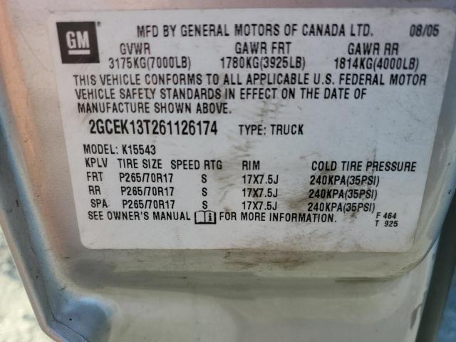 Photo 11 VIN: 2GCEK13T261126174 - CHEVROLET SILVERADO 