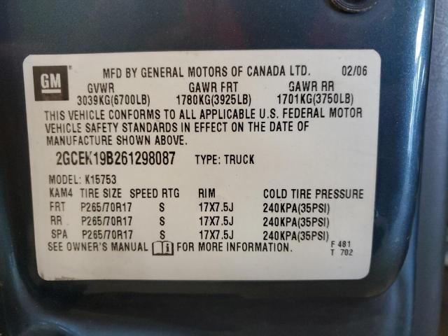 Photo 11 VIN: 2GCEK19B261298087 - CHEVROLET SILVERADO 