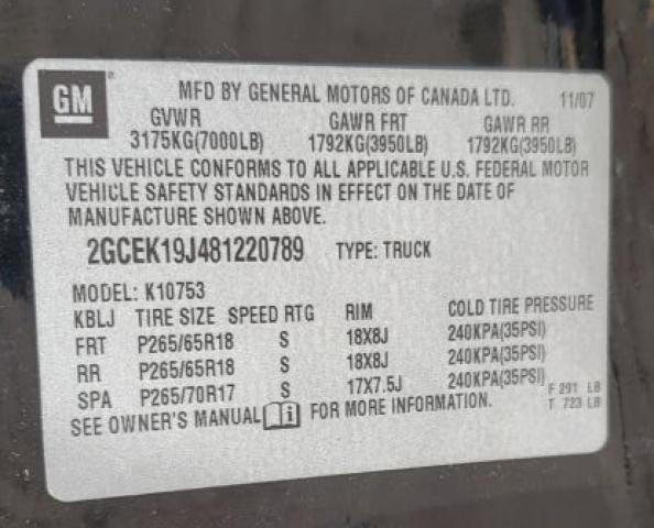 Photo 11 VIN: 2GCEK19J481220789 - CHEVROLET ALL MODELS 