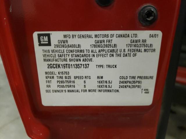 Photo 11 VIN: 2GCEK19T011357137 - CHEVROLET ALL MODELS 