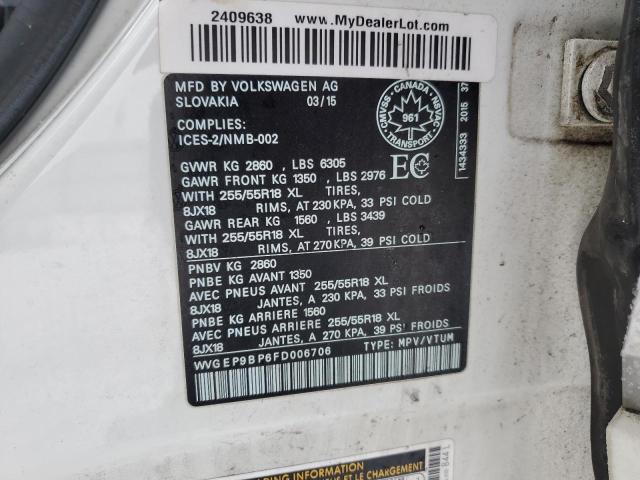 Photo 12 VIN: 2GCEK19T811357421 - VOLKSWAGEN TOUAREG 