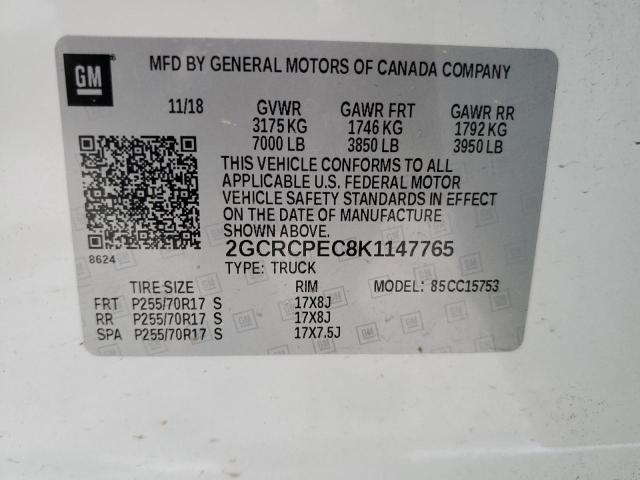 Photo 11 VIN: 2GCRCPEC8K1147765 - CHEVROLET SILVERADO 