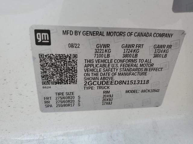 Photo 11 VIN: 2GCUDEED8N1513118 - CHEVROLET SILVERADO 