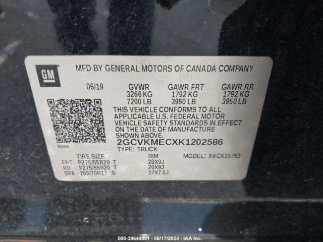 Photo 8 VIN: 2GCVKMECXK1202586 - CHEVROLET SILVERADO LD 