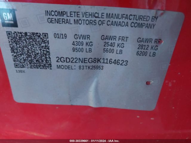 Photo 8 VIN: 2GD22NEG8K1164623 - GMC SIERRA 2500HD 