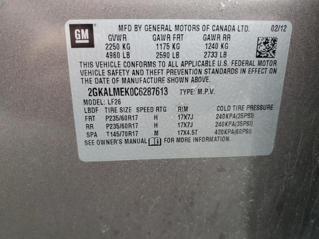 Photo 12 VIN: 2GKALMEK0C6287613 - GMC TERRAIN 