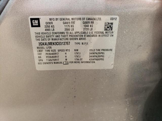 Photo 12 VIN: 2GKALMEK0C6312767 - GMC TERRAIN SL 