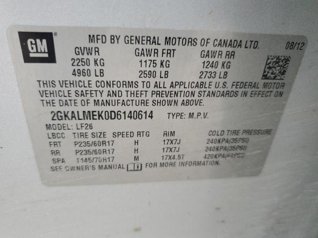 Photo 12 VIN: 2GKALMEK0D6140614 - GMC TERRAIN 