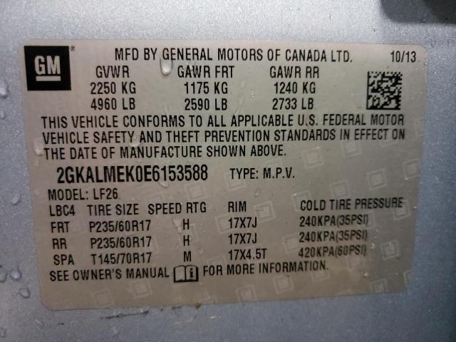 Photo 9 VIN: 2GKALMEK0E6153588 - GMC TERRAIN SL 