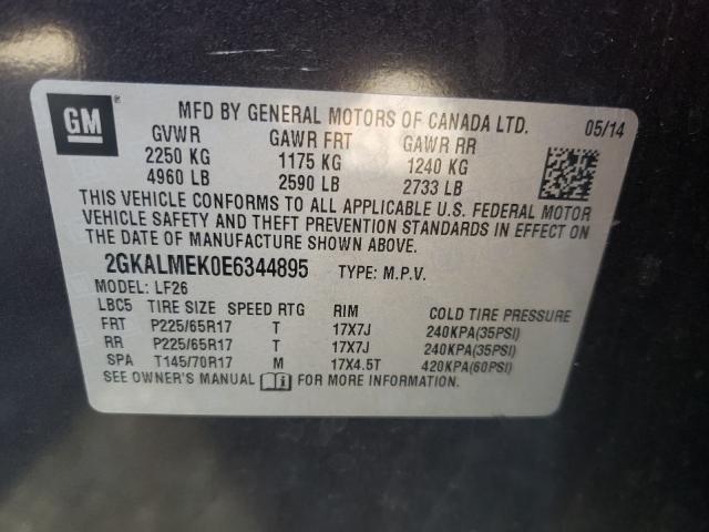 Photo 9 VIN: 2GKALMEK0E6344895 - GMC TERRAIN 