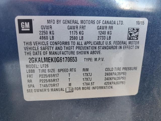 Photo 11 VIN: 2GKALMEK0G6170653 - GMC TERRAIN SL 