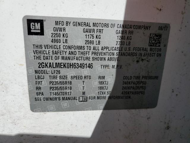 Photo 13 VIN: 2GKALMEK0H6349146 - GMC TERRAIN 