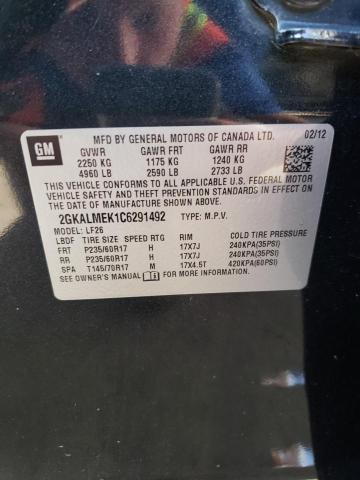 Photo 9 VIN: 2GKALMEK1C6291492 - GMC TERRAIN SL 