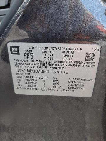 Photo 9 VIN: 2GKALMEK1D6169961 - GMC TERRAIN SL 