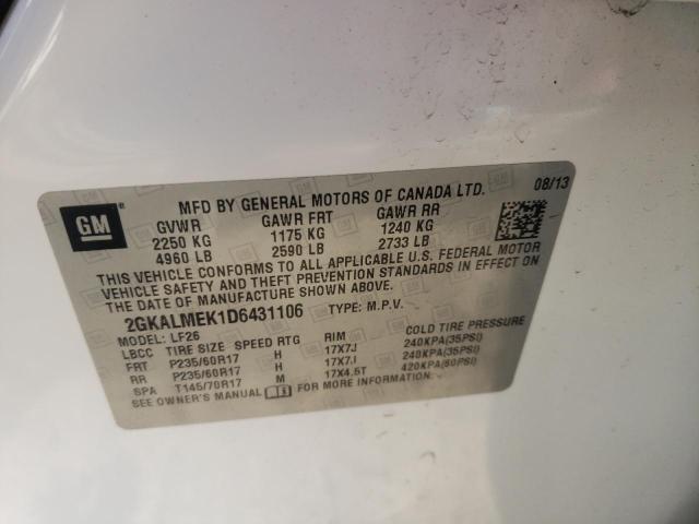 Photo 9 VIN: 2GKALMEK1D6431106 - GMC TERRAIN SL 