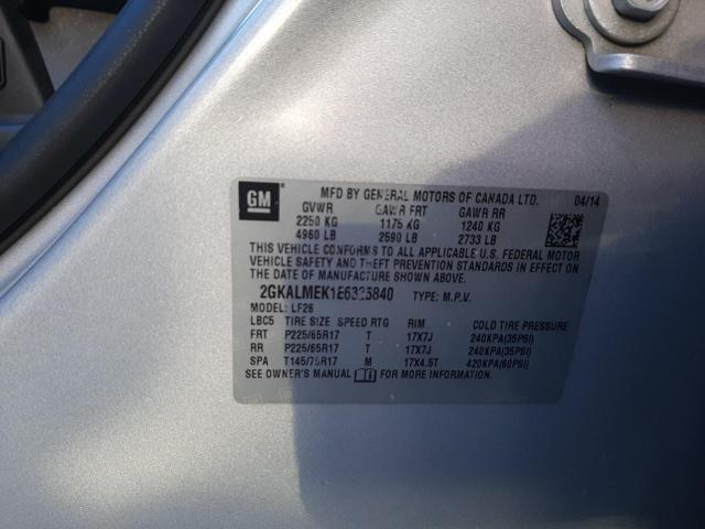 Photo 12 VIN: 2GKALMEK1E6325840 - GMC TERRAIN SL 