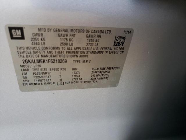 Photo 9 VIN: 2GKALMEK1F6218269 - GMC TERRAIN SL 