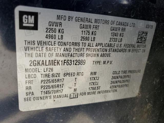 Photo 11 VIN: 2GKALMEK1F6312989 - GMC TERRAIN SL 