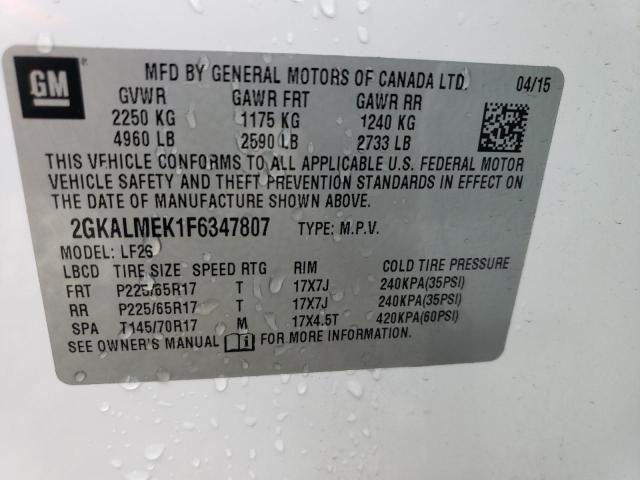 Photo 13 VIN: 2GKALMEK1F6347807 - GMC TERRAIN 