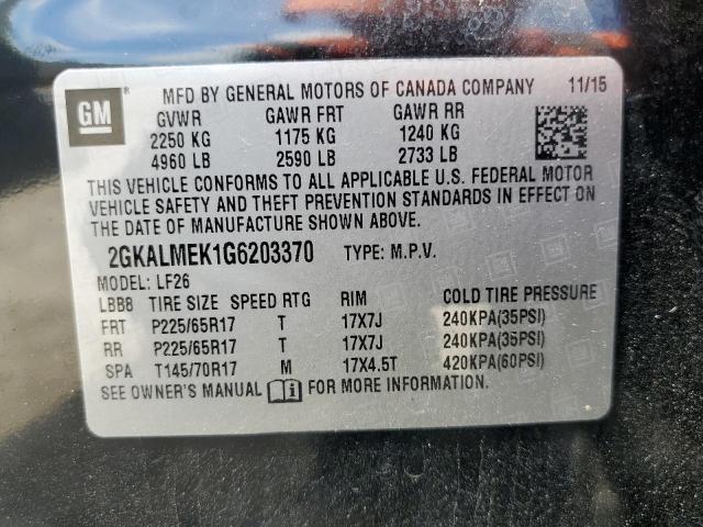 Photo 12 VIN: 2GKALMEK1G6203370 - GMC TERRAIN SL 