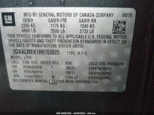 Photo 8 VIN: 2GKALMEK1H6153829 - GMC TERRAIN 