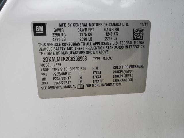 Photo 12 VIN: 2GKALMEK2C6203968 - GMC TERRAIN SL 