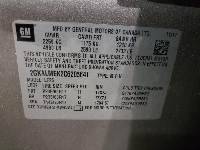 Photo 9 VIN: 2GKALMEK2C6205641 - GMC TERRAIN SL 