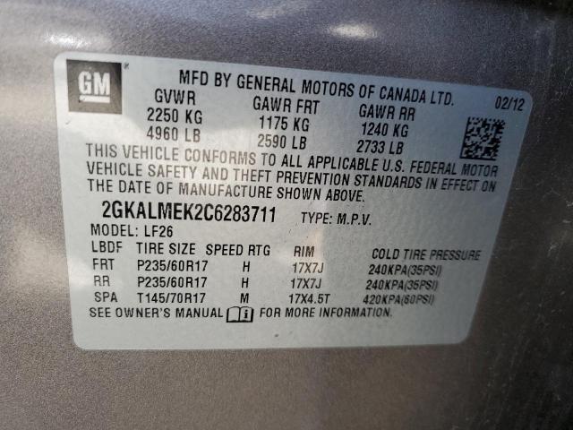 Photo 12 VIN: 2GKALMEK2C6283711 - GMC TERRAIN 